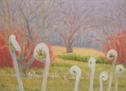 "Mist and Fiddleheads"